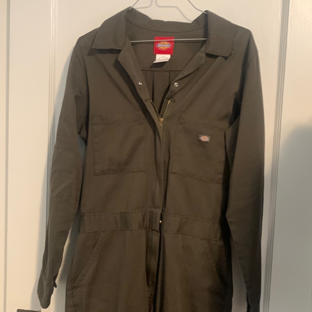 Women's Long Sleeve Coveralls, Moss Green